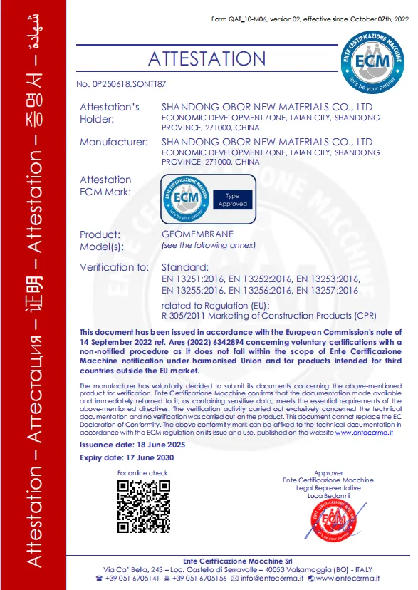 CE-geomembrane