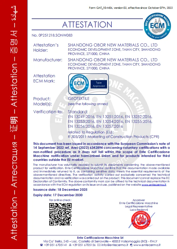 CE geotextile