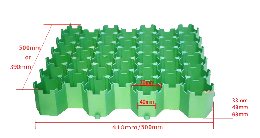 Wave Top plastic Grass Grids 38mm 48mm 68mm - Image 2
