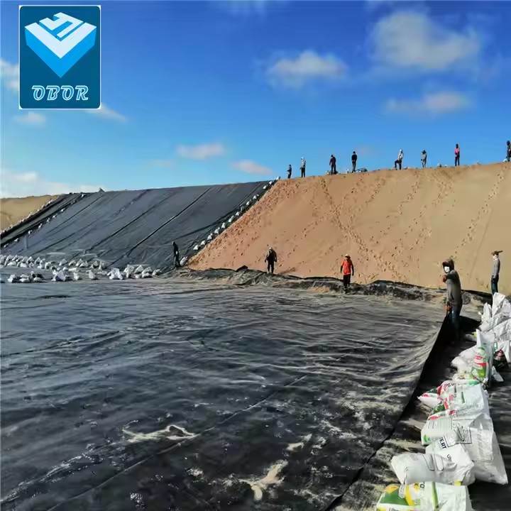0.5mm 0.75mm 1mm 1.5mm 2.0mm Anti-Seepage Waterproof Geomembrane for Pond Liner Landfill Mining Water Liner