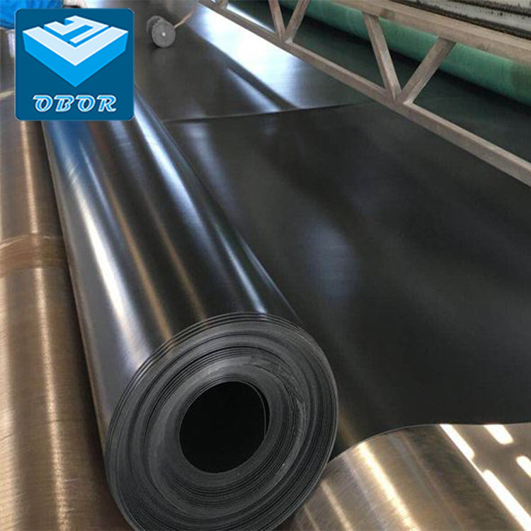 0.3mm 0.5mm 0.75mm 1.0mm 1.2mm 1.5mm Waterproof Durable Black Hdpe Polyethylene Liner Geomembrane for Landfill Project in Chile