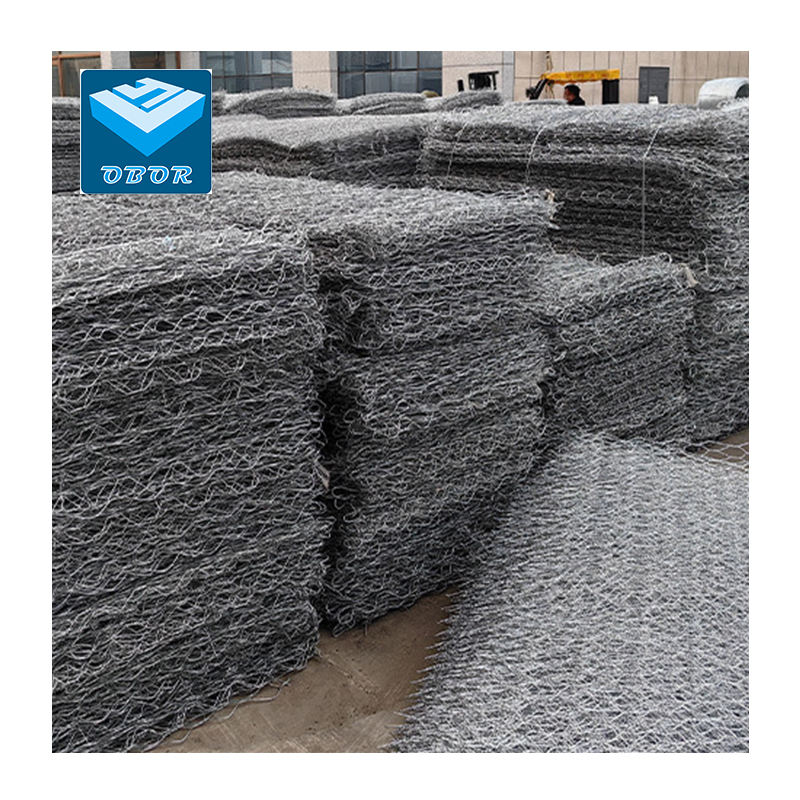 Hexagonal Gabion Baskets for River Channel Slope Stabilization Heavy Duty Zinc Coated Wire Mesh