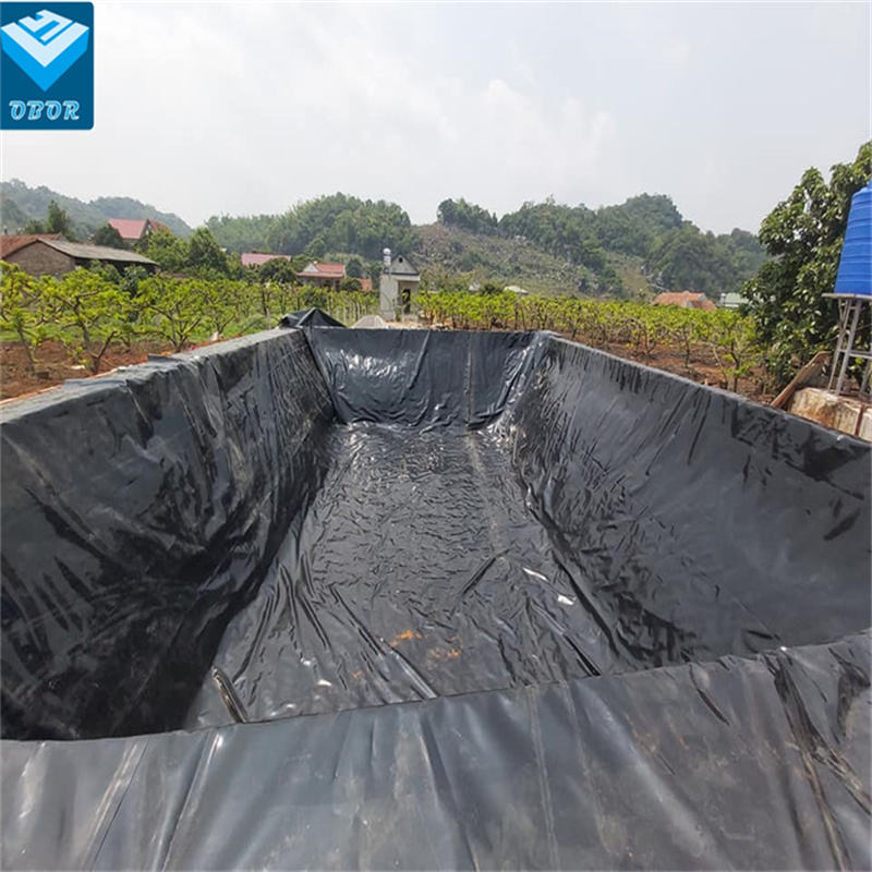 40mil 50mil 60mil Composite Geomembrane Fish tank Lining Pond Geomembrane Price Geomembrana
