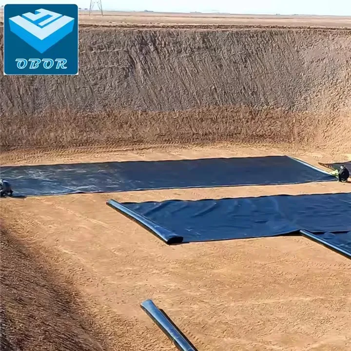 0.5mm 0.75mm 1mm 1.5mm 2.0mm Anti-Seepage Waterproof Geomembrane for Pond Liner Landfill Mining Water Liner - Image 1