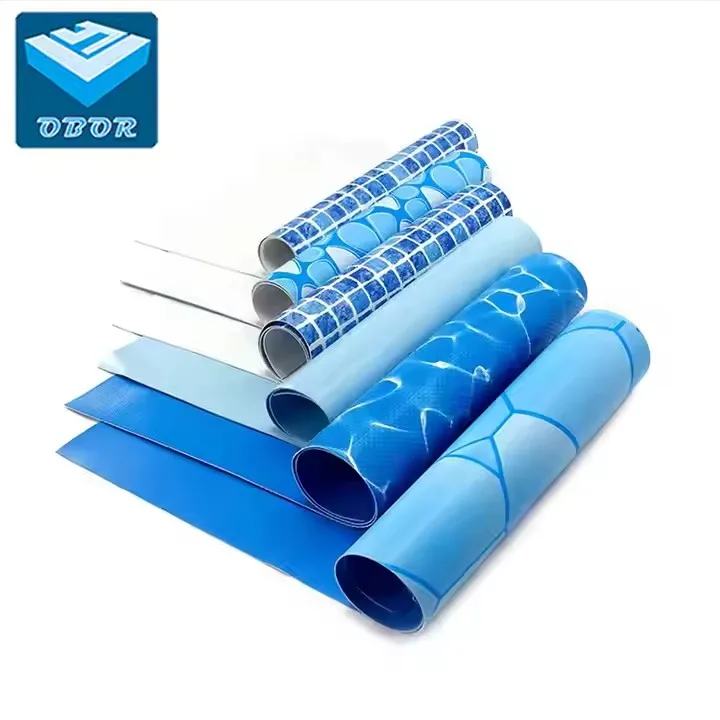 0.9mm 1.2mm 1.5mm Colorful Plastic Vinyl Tarpaulin Membrane Liners Waterproof Geomembrane Mosaic PVC Swimming Pool Liner